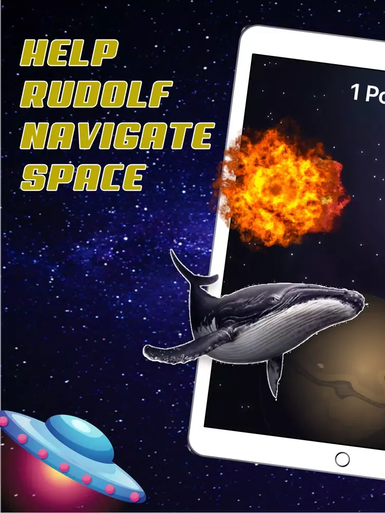 تصاویر Rudolf - The vegan whale! iPad 