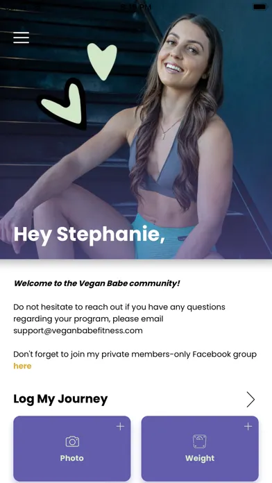 Vegan Babe Fitness应用截图