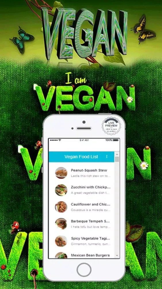 Screenshot di Vegan Diet Food List Recipes