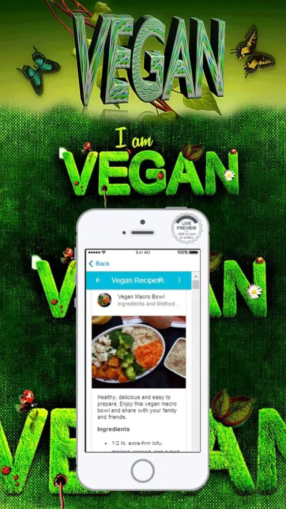 Screenshot di Vegan Diet Food List Recipes