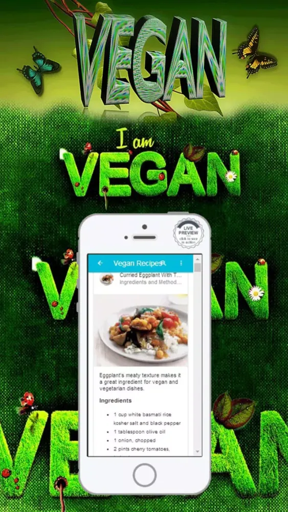 Screenshot di Vegan Diet Food List Recipes