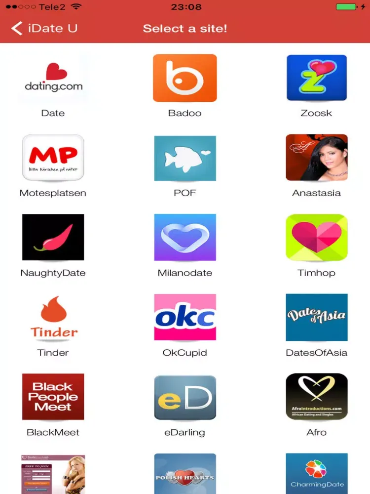 Скриншоты iDate U iPad 