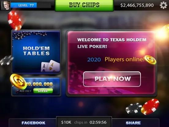 Spark Poker: Live Texas Holdem iPad  Screenshots