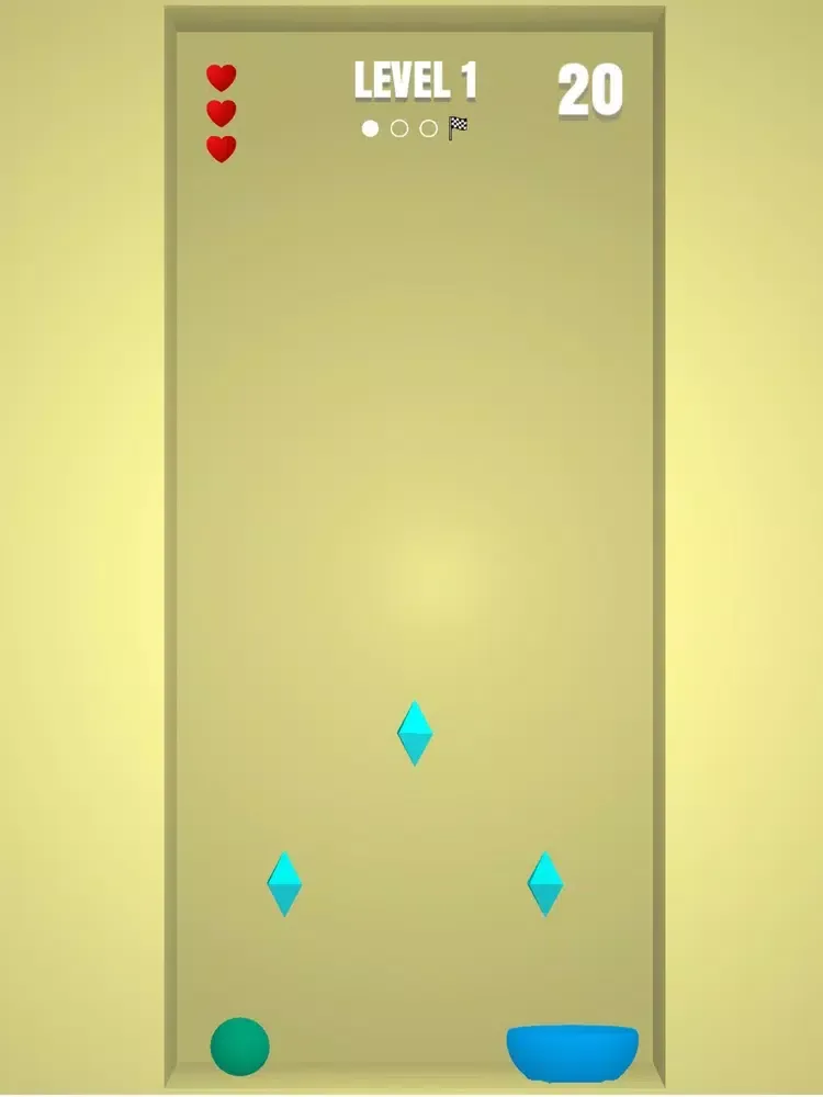 Tangkapan skrin Toss the Ball 3D iPad 