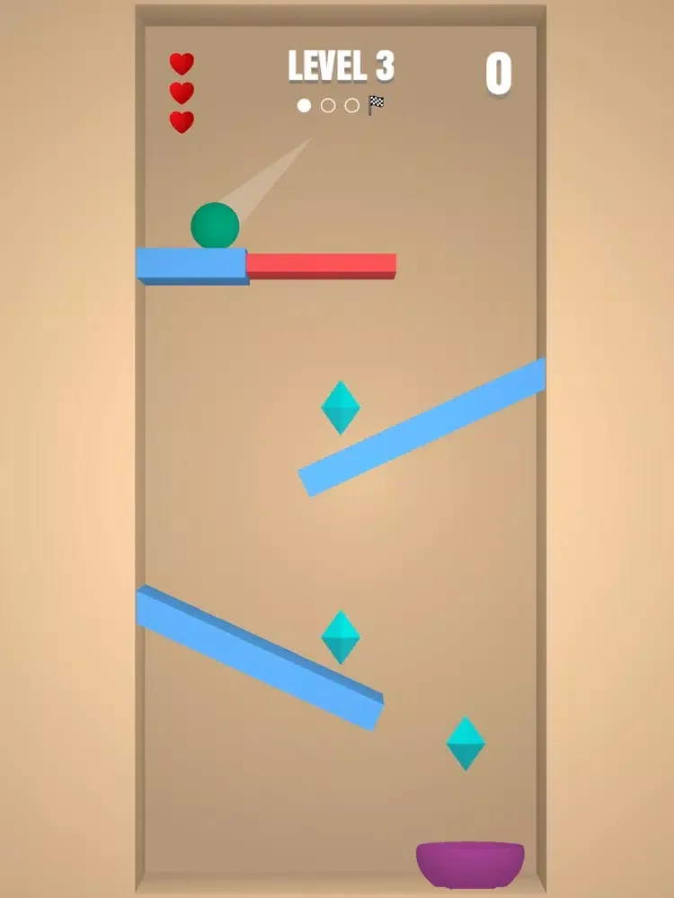 Tangkapan skrin Toss the Ball 3D iPad 
