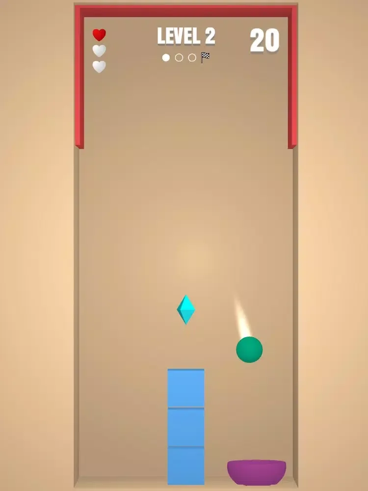 Tangkapan skrin Toss the Ball 3D iPad 