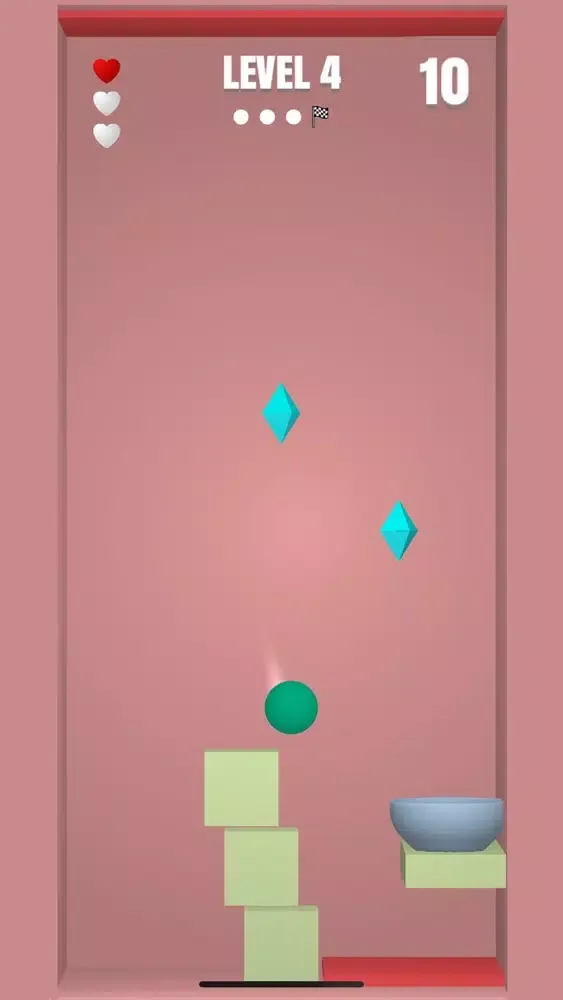 Tangkapan skrin Toss the Ball 3D
