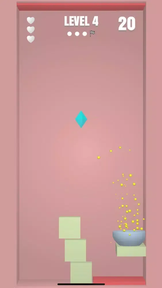 Tangkapan skrin Toss the Ball 3D