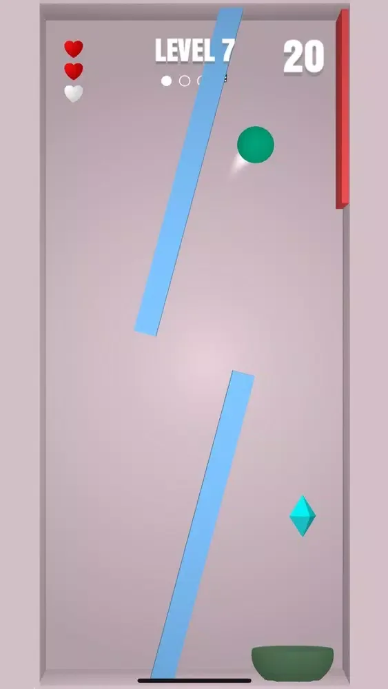 Tangkapan skrin Toss the Ball 3D