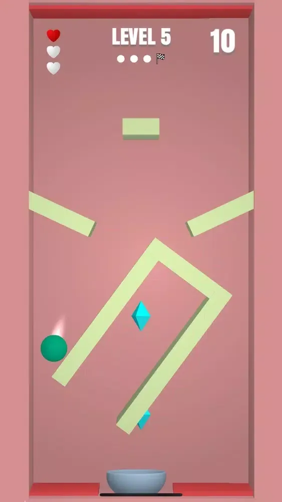 Tangkapan skrin Toss the Ball 3D