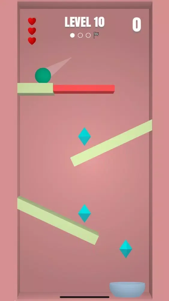 Tangkapan skrin Toss the Ball 3D
