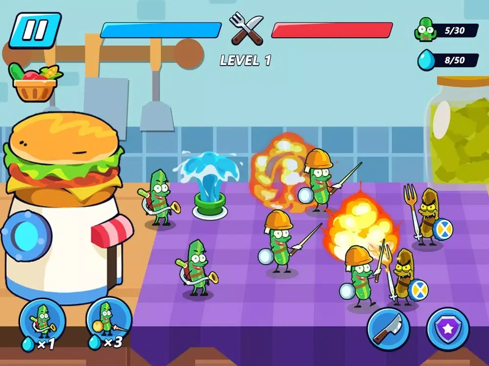Скриншоты Vegetable War™ iPad 