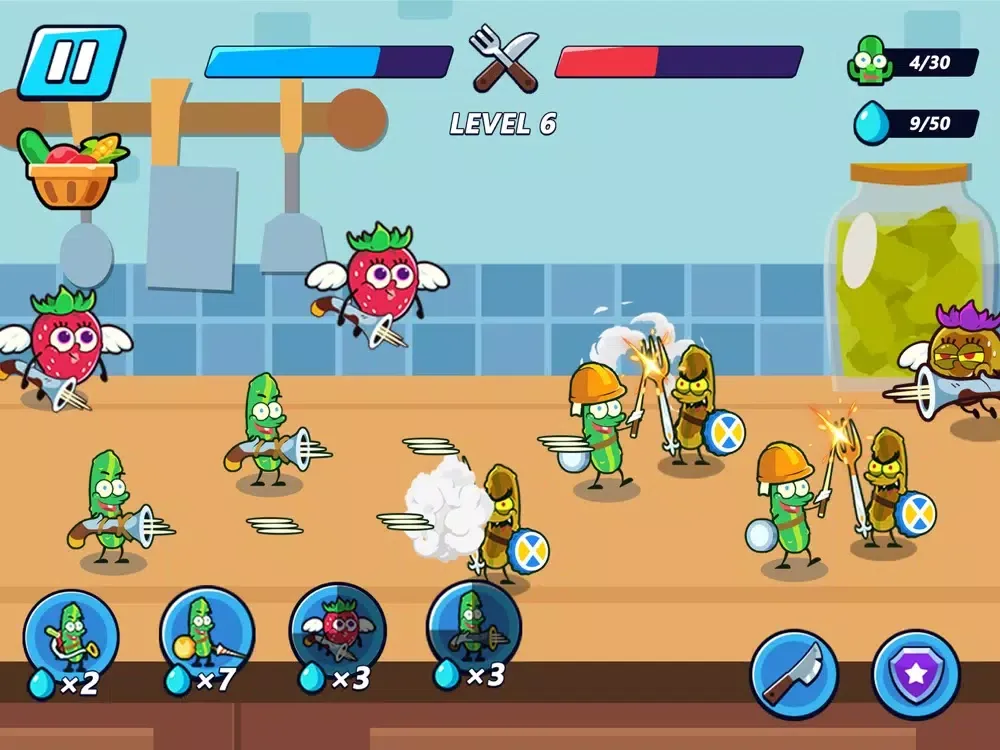 Скриншоты Vegetable War™ iPad 