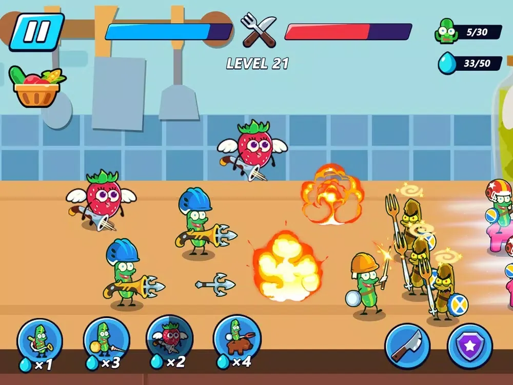 Скриншоты Vegetable War™ iPad 