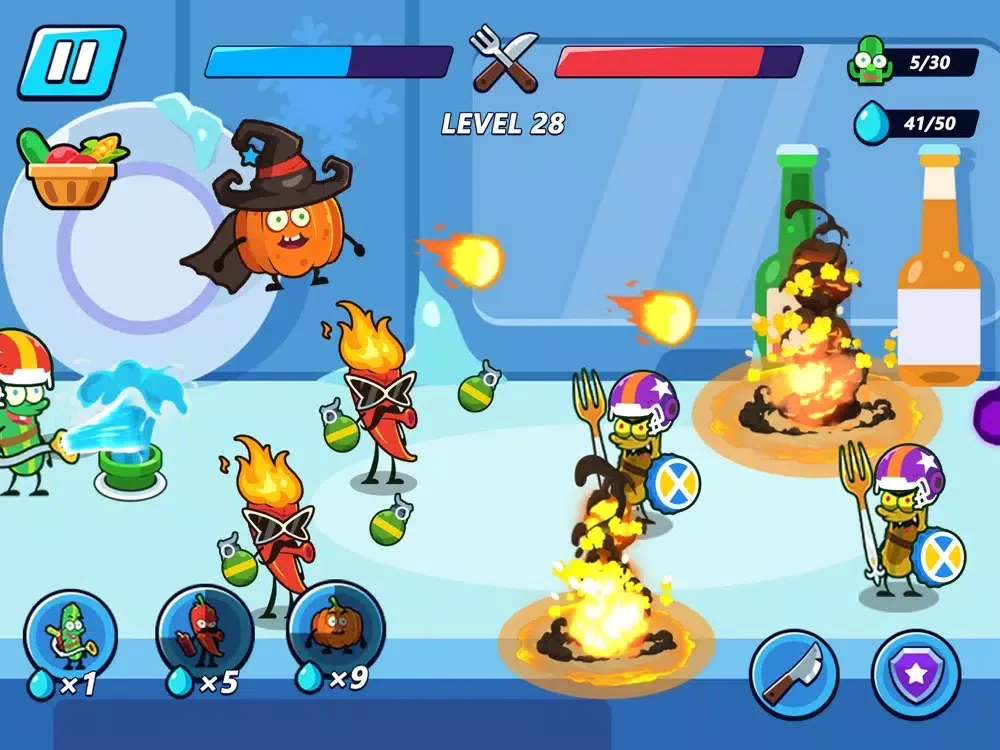 Скриншоты Vegetable War™ iPad 