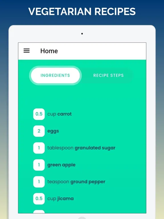 Vegetarian Recipes Healthy iPad  স্ক্রিনশট