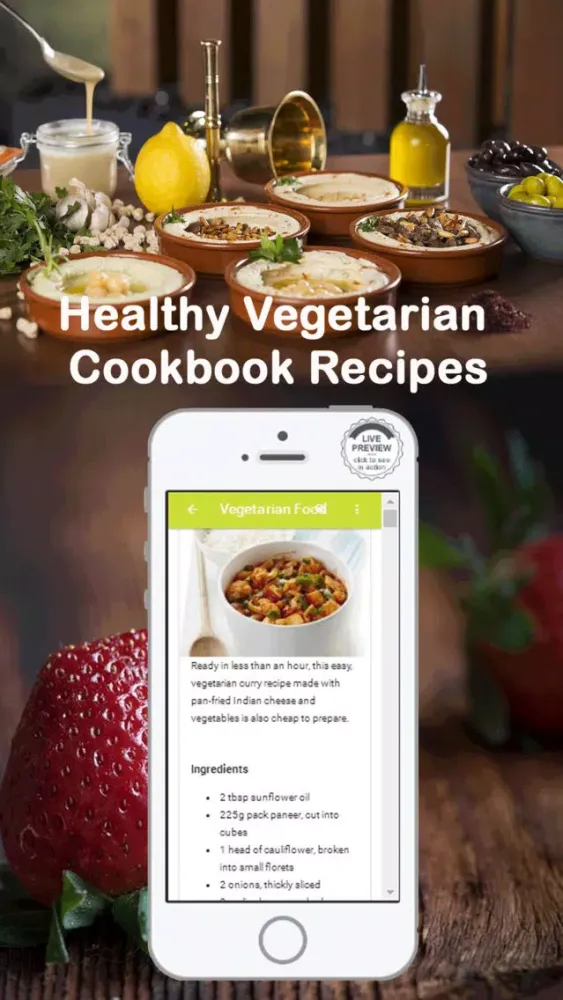 Скриншоты Healthy Vegetarian Cookbook Recipes
