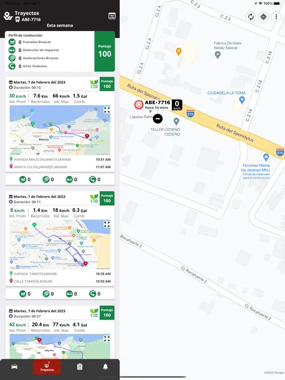 Capturas de tela do Vehicentro GPS iPad 