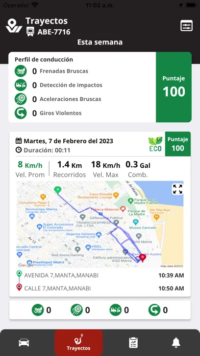 Capturas de tela do Vehicentro GPS