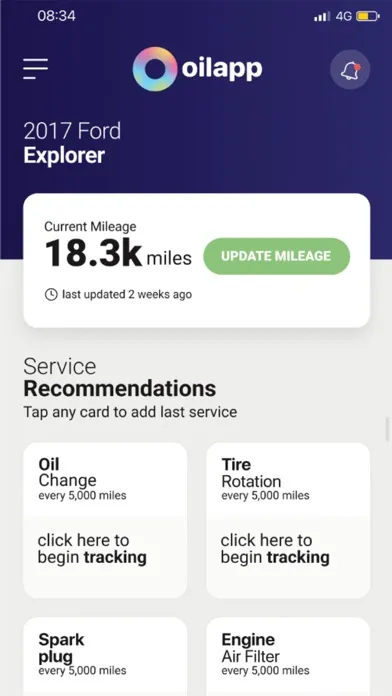 Oilapp: Track vehicle service स्क्रीनशॉट