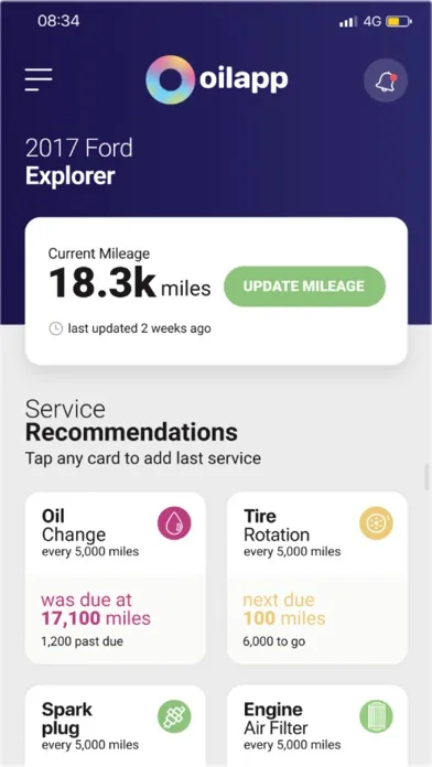 Oilapp: Track vehicle service स्क्रीनशॉट