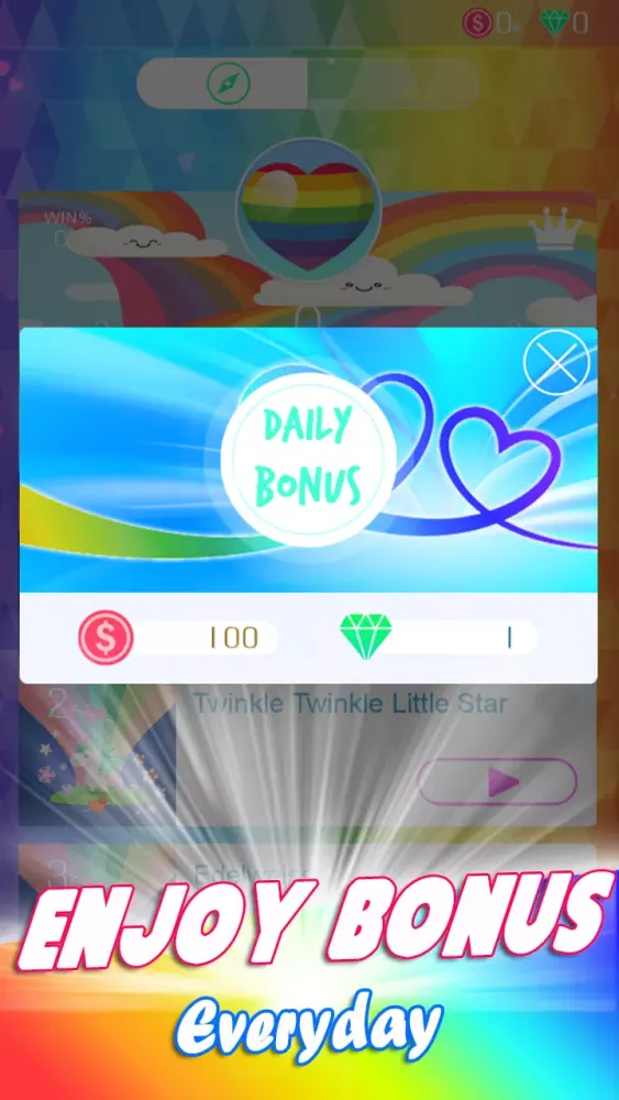 Cute Rainbow Piano Tiles Screenshots