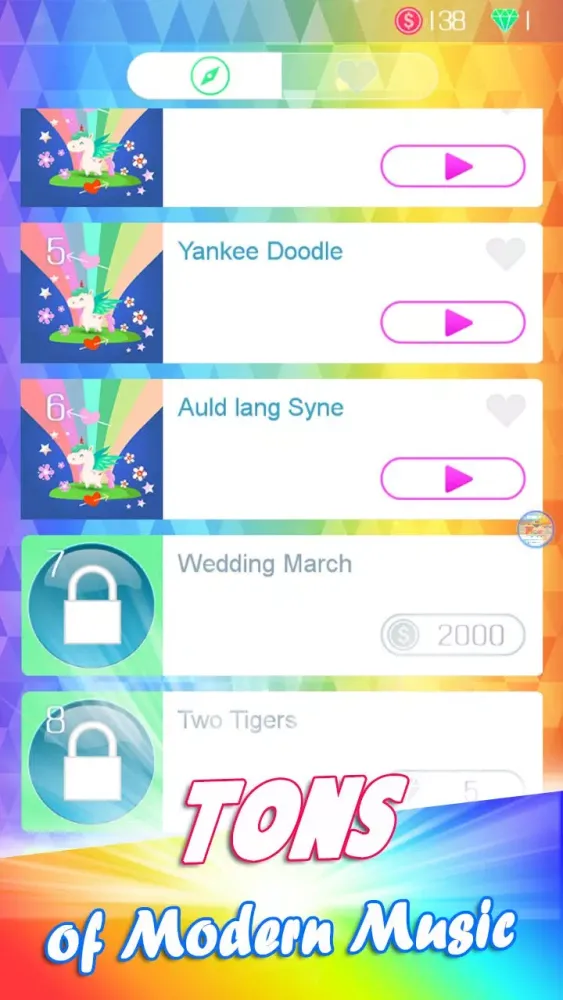 Cute Rainbow Piano Tiles Screenshots