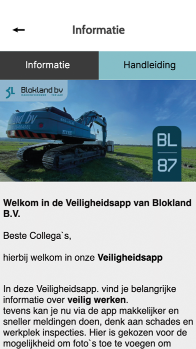 Veiligheidsapp Blokland BV スクリーンショット