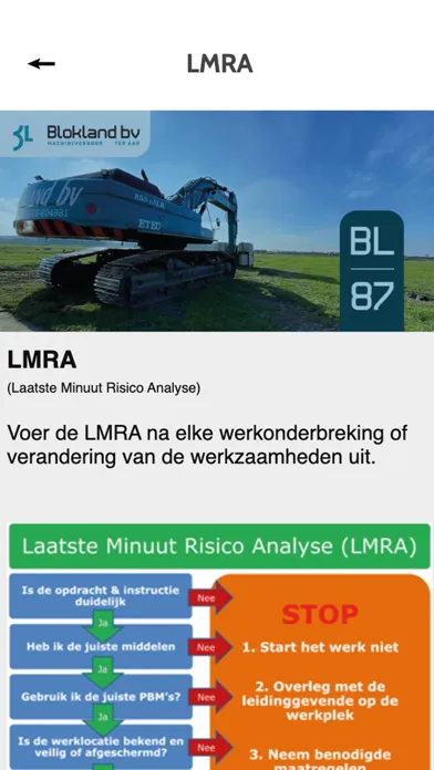 Tangkapan layar Veiligheidsapp Blokland BV