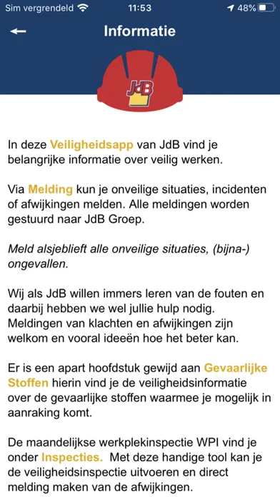 ภาพหน้าจอของ Veiligheidsapp JdB