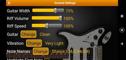 Capturas de pantalla de Guitar Riff Pro