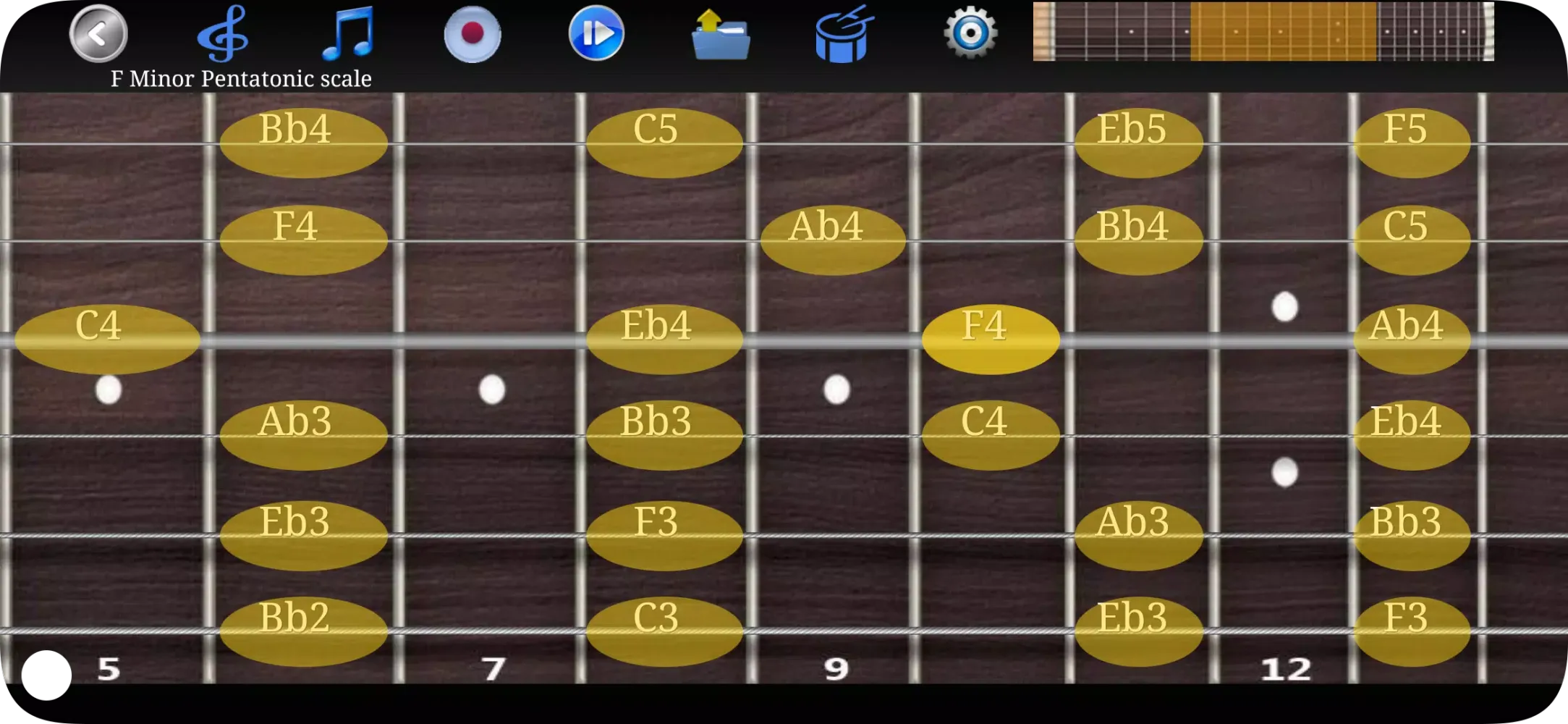 Guitar Scales & Chords स्क्रीनशॉट