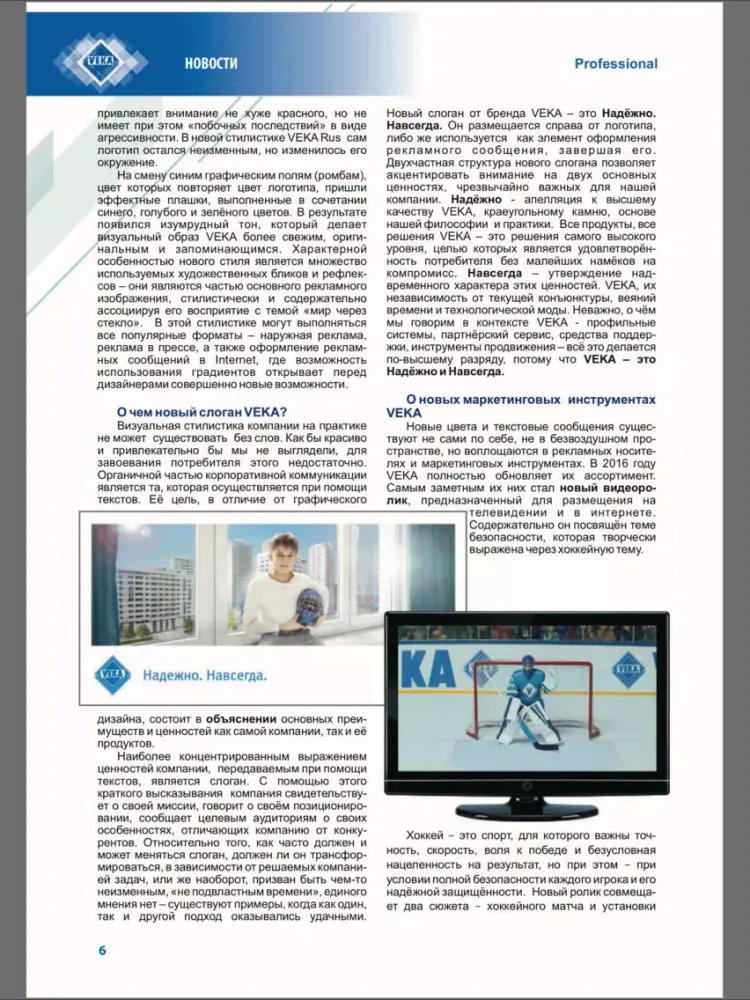 Журнал VEKA Professional iPad 应用截图