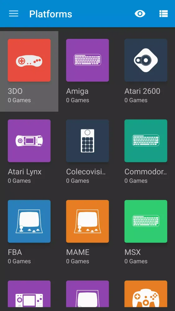 Ảnh chụp màn hình của Gamesome Frontend