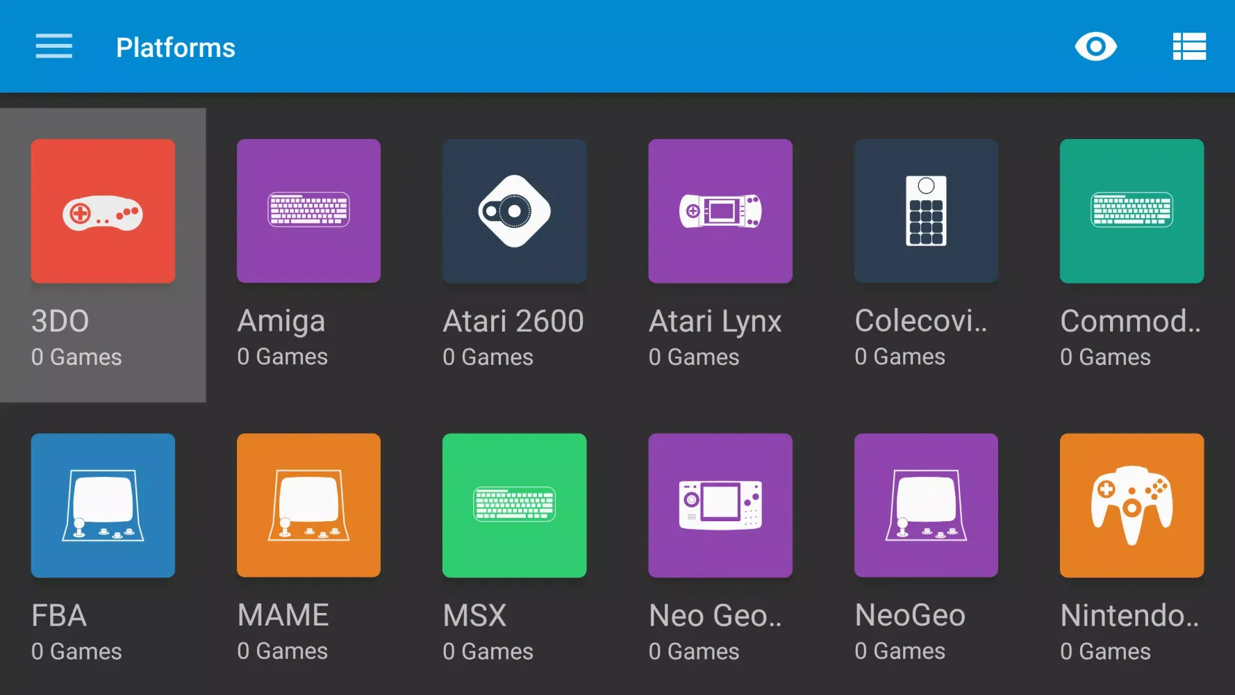 Ảnh chụp màn hình của Gamesome Frontend