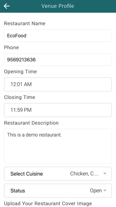 Capturas de tela do FoodTapp PH Partner App