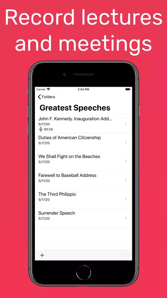Audio Notes: Voice Recorder應用截圖