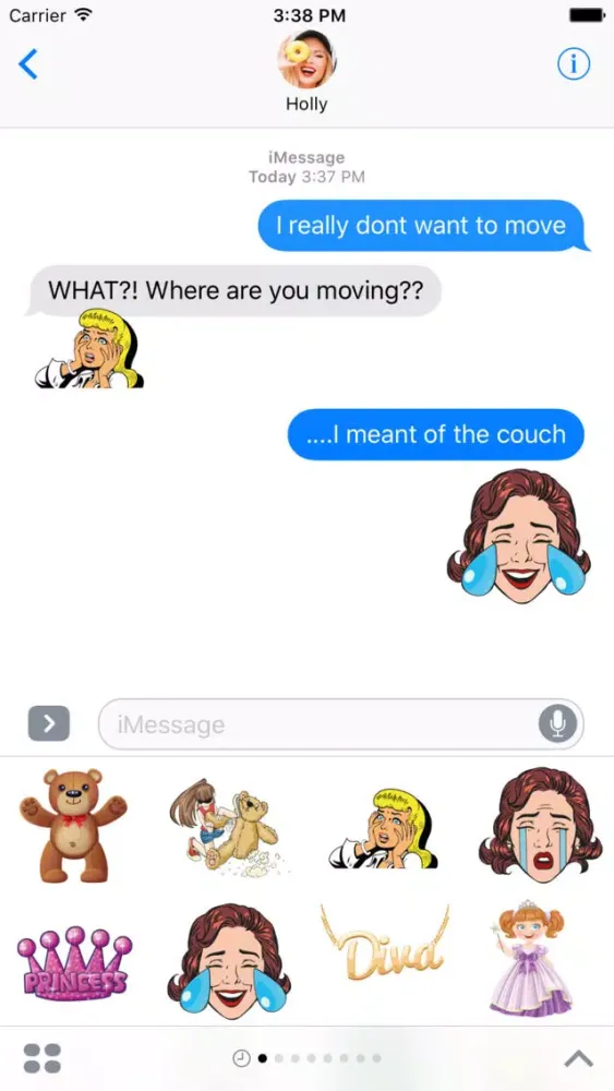 BFF Essentials – Girly Emoji Stickers for iMessage سکرین شاٹس