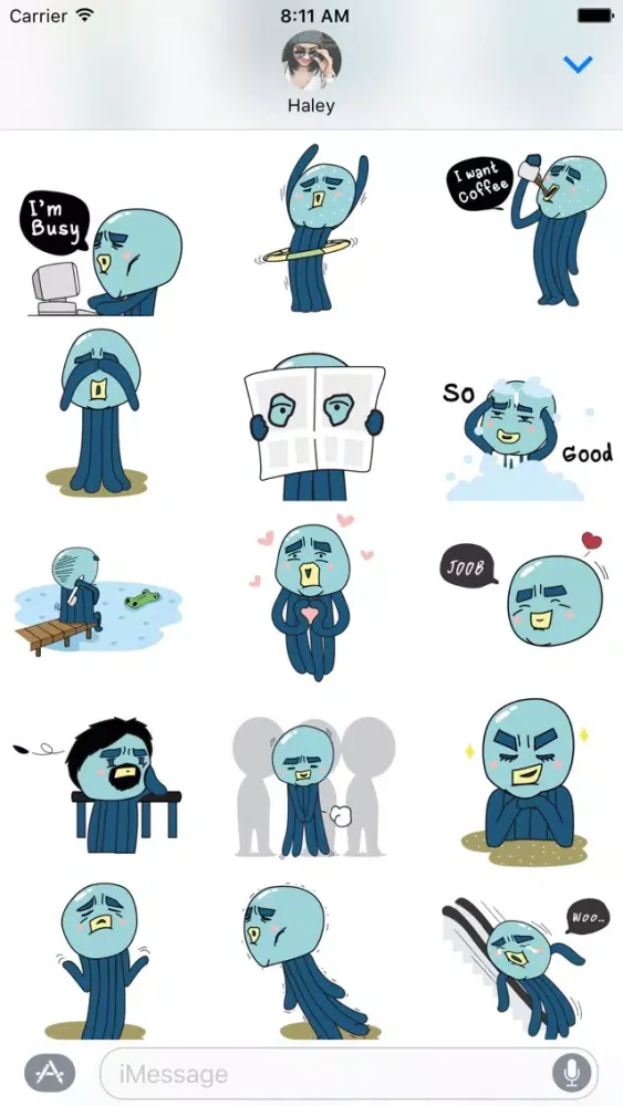 Cranky Octo - Octopus Stickers应用截图