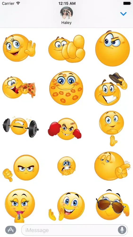 Ảnh chụp màn hình của Flirty Animated Emoji – Stickers for iMessage