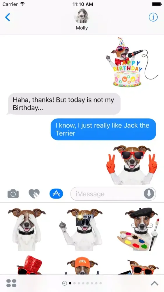 Capturas de pantalla de Jack the Terrier - Dog Sticker