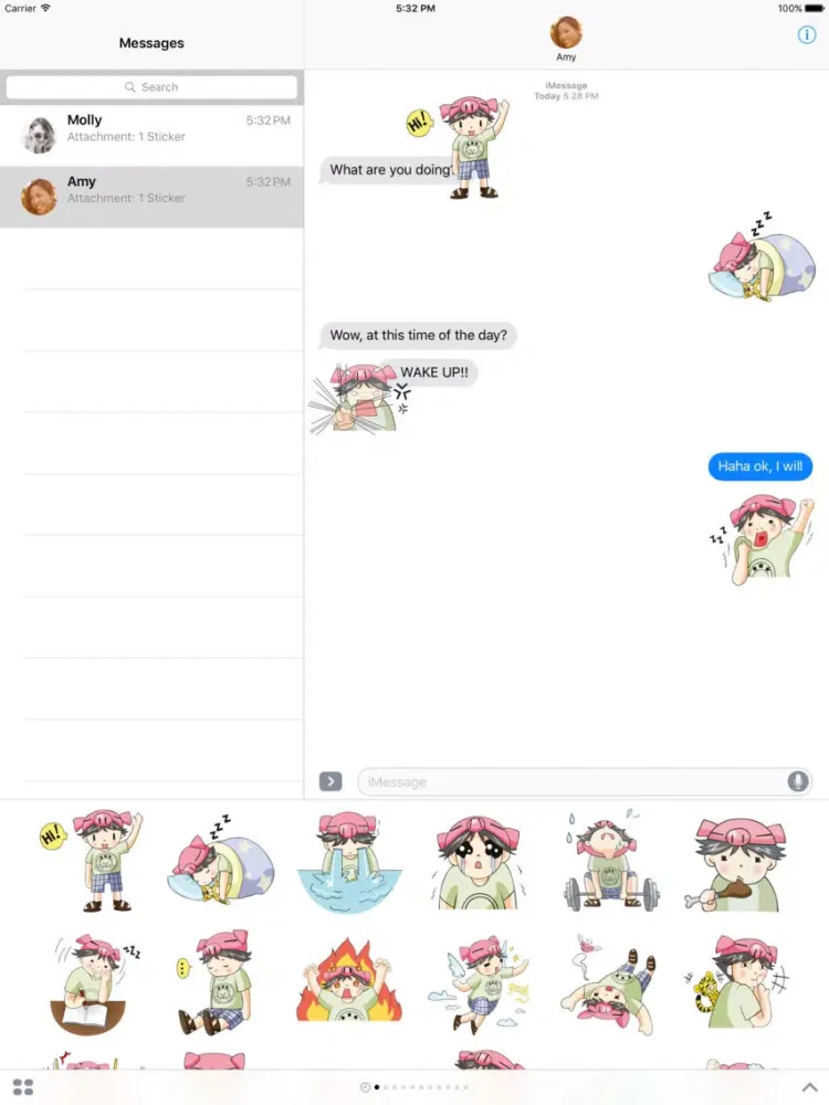 Captures d'écran de Piggy Boy – Chibi Character iPad 