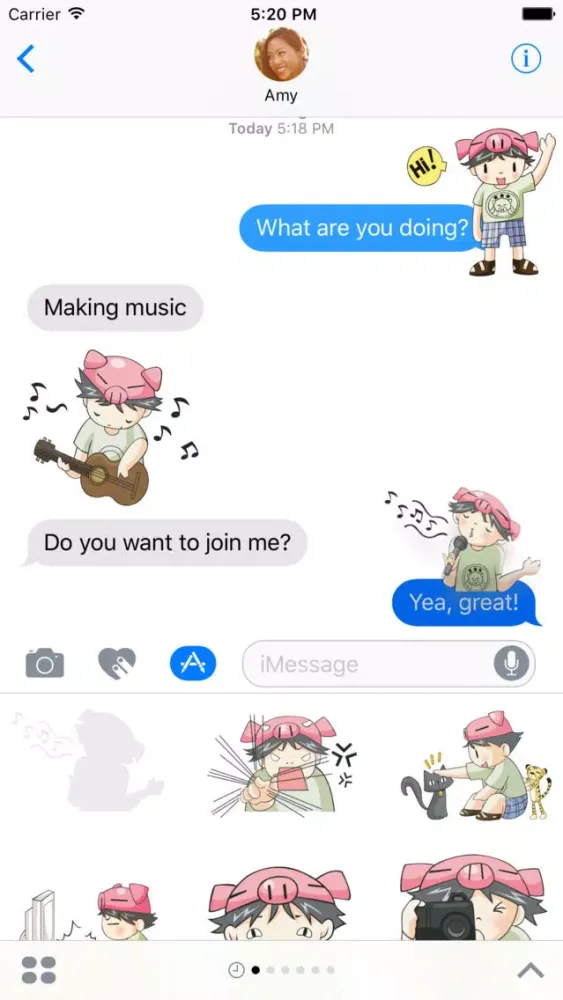 Captures d'écran de Piggy Boy – Chibi Character