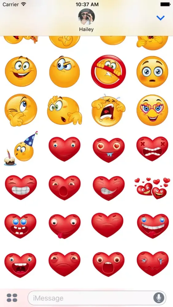 ภาพหน้าจอของ Love Stickers Emoji