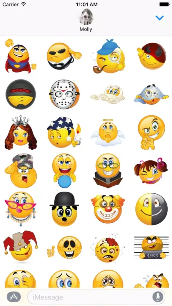 Mega Superhero Emoji – Stickers for iMessage应用截图