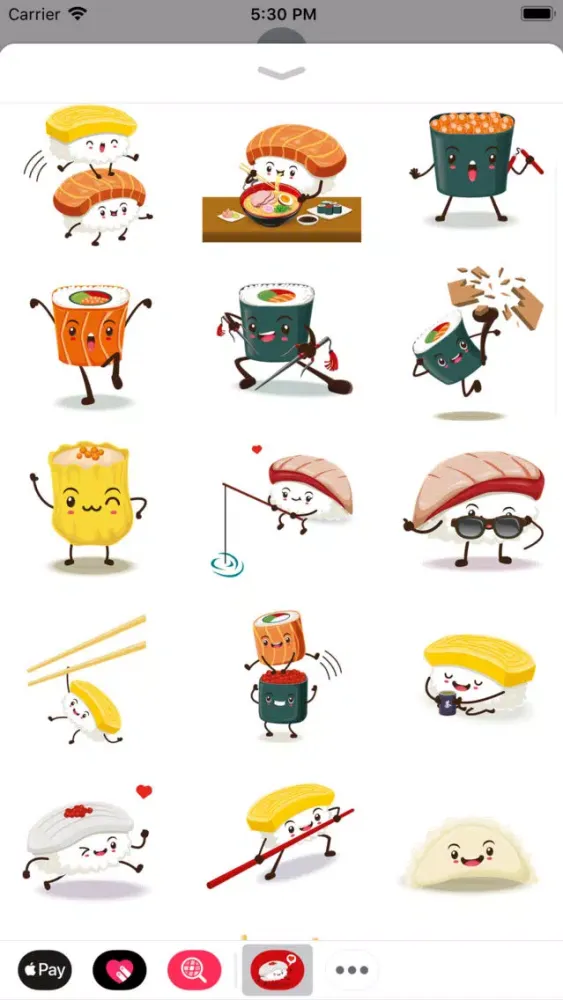 Funny Sushi Stickers应用截图