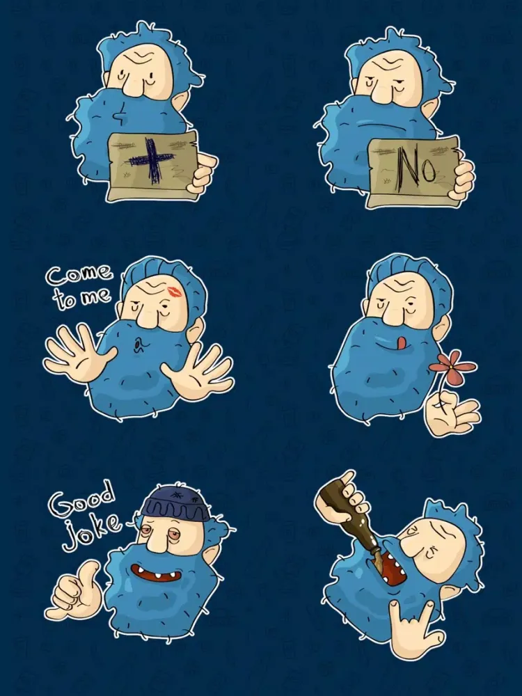 Homeless Sam Stickers iPad 应用截图