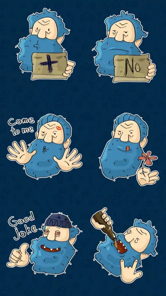 Homeless Sam Stickers应用截图