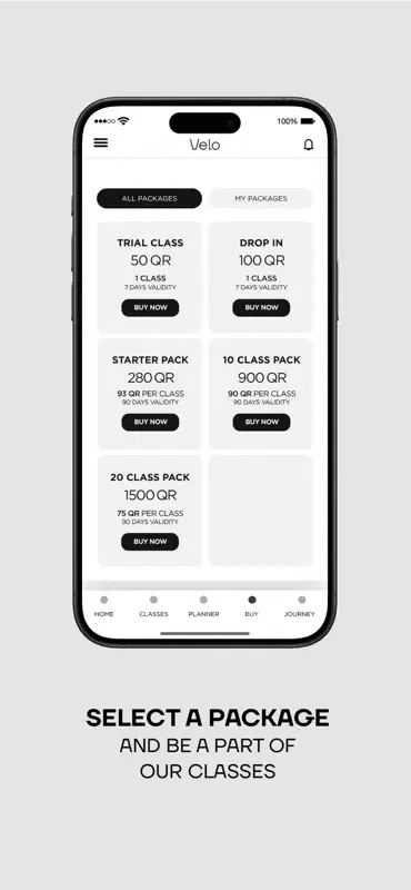 Screenshot di Velo