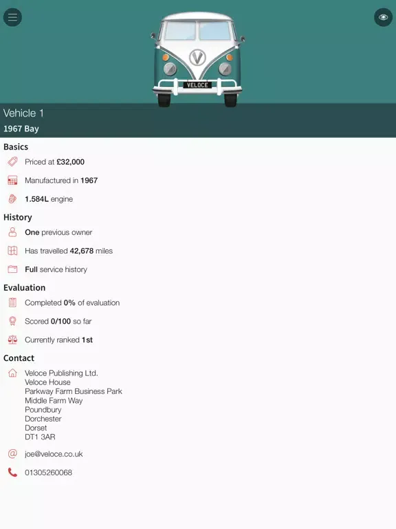 Скриншоты Volkswagen Bus iPad 